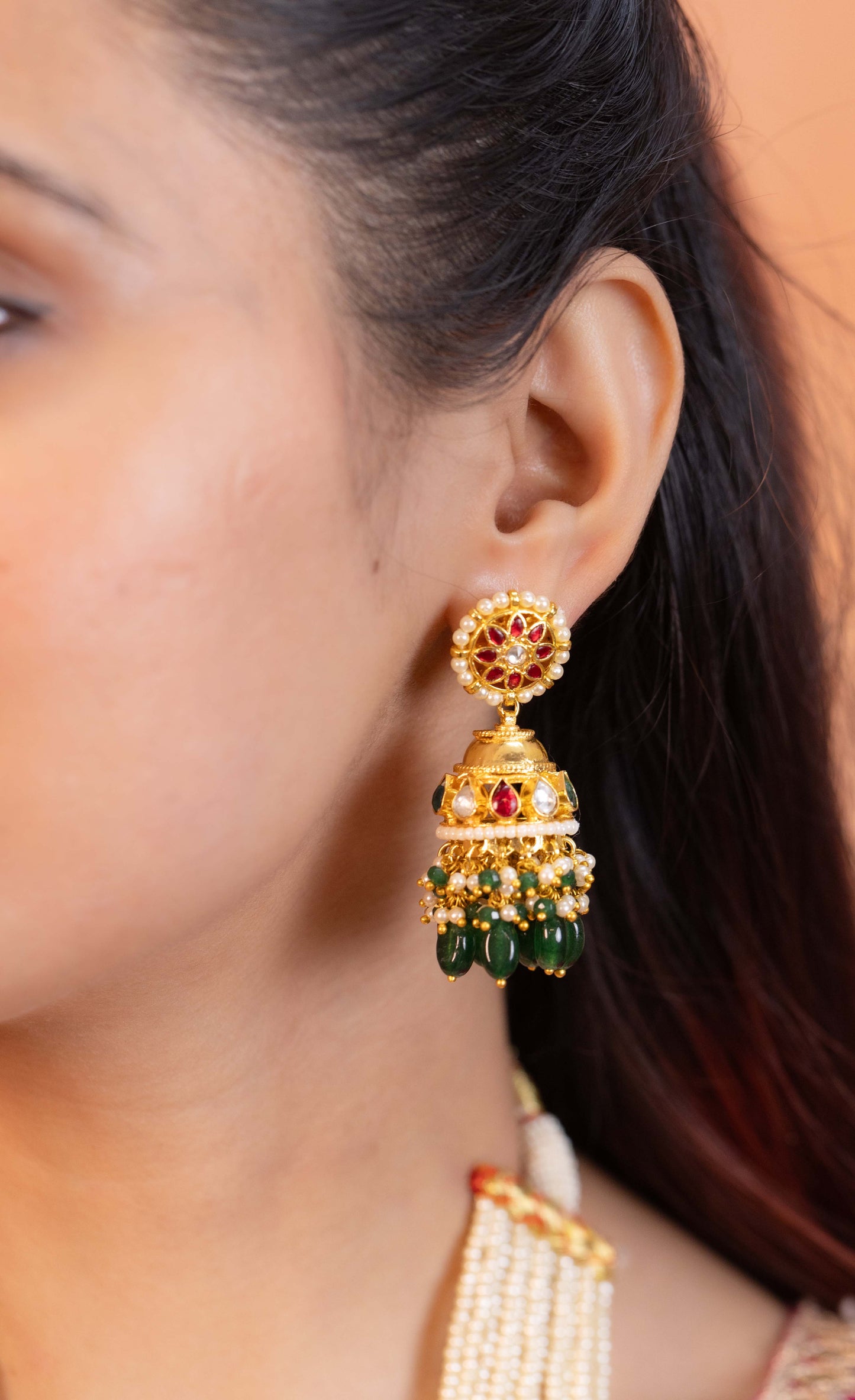 Rajshree Royal Multicolor Kundan Haar Jewellery Set with Elegant Ethnic Finish