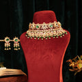 Charumati Sparkling Kundan Choker Set