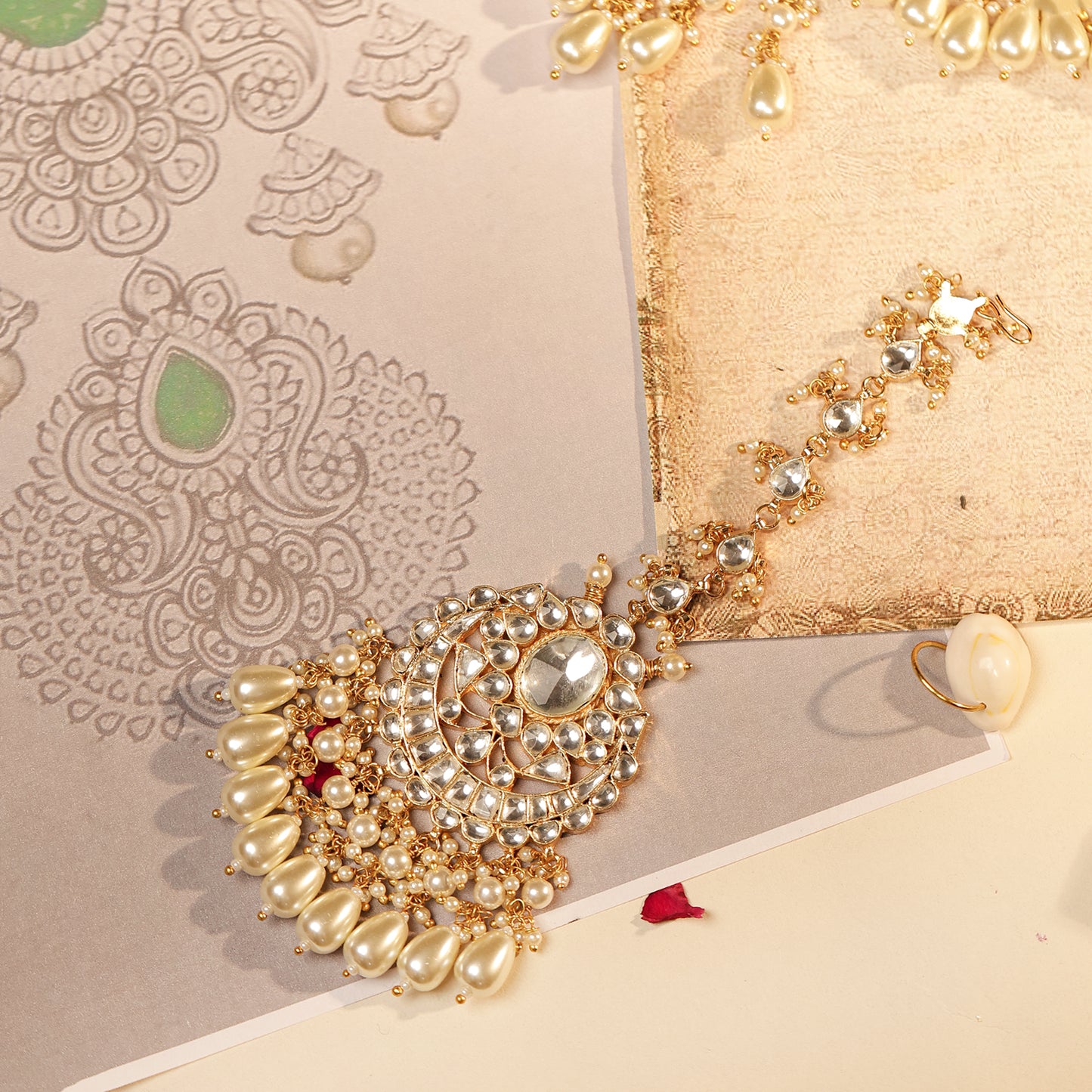 Vintage Style White Pearl Bridal Choker Set, Look Wedding Jewelry, Classic Pearl Necklace