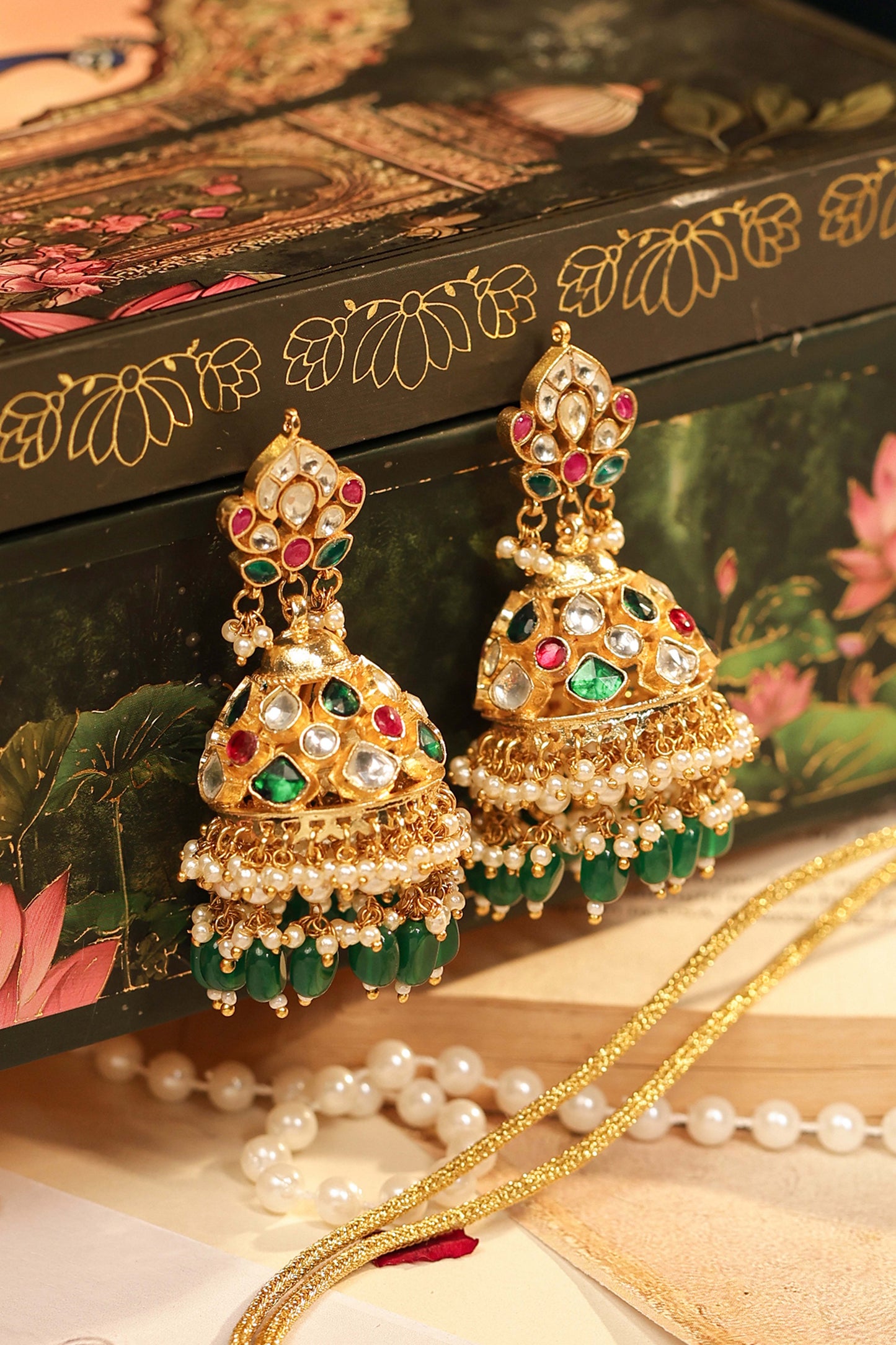 Handcrafted Multicolor Kundan Bridal Choker with Tikka Wedding Necklace Set Jewelry