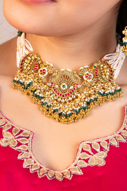 Traditional Kundan Bridal Necklace Jewelry Set for Wedding & Special Occasions