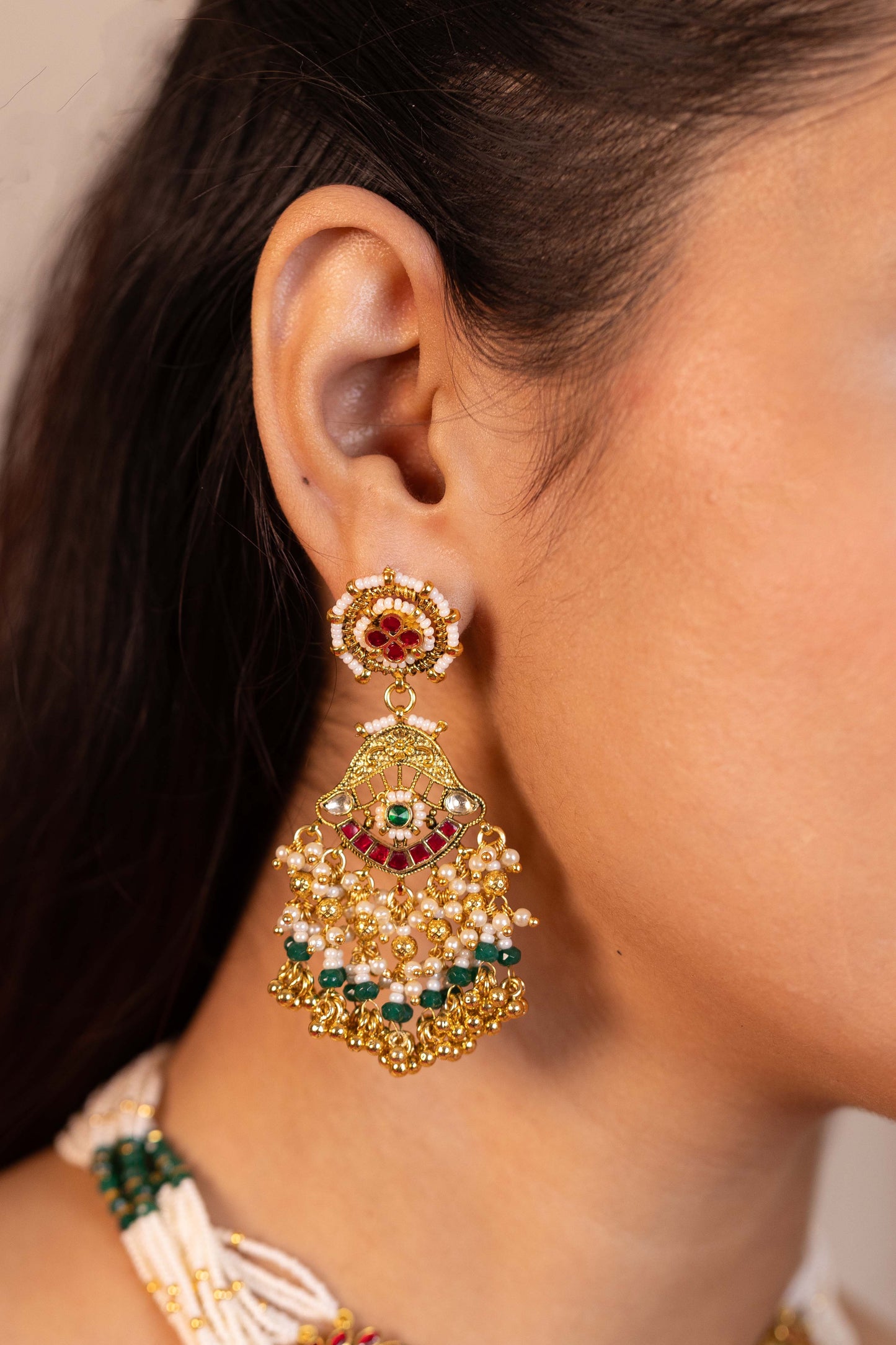 Traditional Kundan Bridal Necklace Jewelry Set for Wedding & Special Occasions